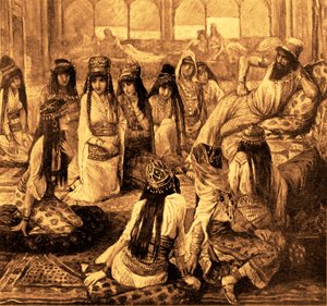 Salomon et son harem - Bible (Livre des Rois) - James Jacques Joseph after Tissot