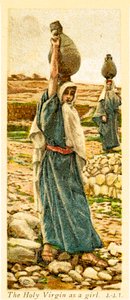 La Sainte Vierge en tant que fille - Bible - James Jacques Joseph after Tissot