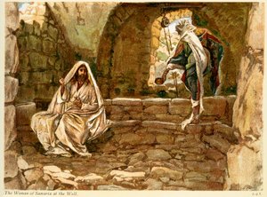 La femme samaritaine au puits - Saint Jean - Bible - James Jacques Joseph after Tissot