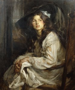 Jeune Fille Assise sur une Chaise