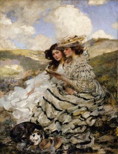 Sur les dunes (Lady Shannon et Kitty) - James Jebusa Shannon