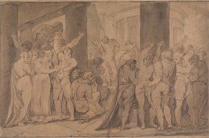 Le corps de Lucrèce exposé aux Romains