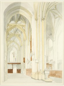 Intérieur de la Cathédrale de Bristol (inachevé)
