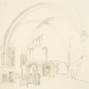 Intérieur de la salle capitulaire de la cathédrale de Bristol - James Johnson