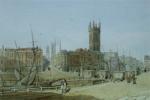 Le pont-levis de la banque de Saint-Augustin, Bristol - James Johnson
