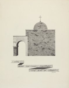 Mission San Juan Capistrano - Fin du mur de la chapelle - James Jones