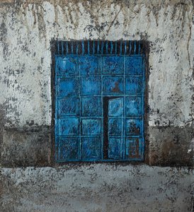 Fenêtre bleue patinée - James Kamande