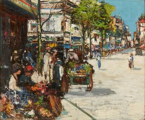 Le marché aux fleurs - Dieppe - James Kay