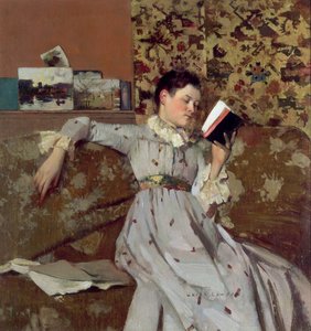 Caterina lisant un livre, c.1888 - James Kerr Lawson