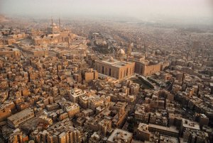 Vue aérienne du Caire. LE CAIRE, ÉGYPTE.