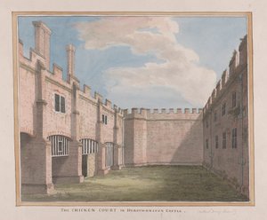 Château de Herstmonceux, East Sussex : La cour des poules