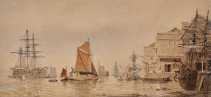 Coucher de soleil sur la rivière Medway - James Lawson Stewart