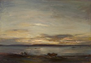 Coucher de soleil doré, Fairlie - James Lawton Wingate