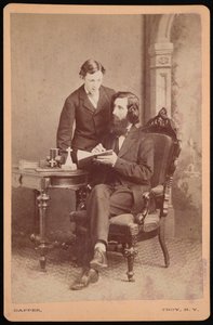 Portrait de Samuel Edward Warren 1831-1909 avec étudiant