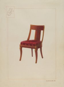 Chaise en acajou - James M. Lawson
