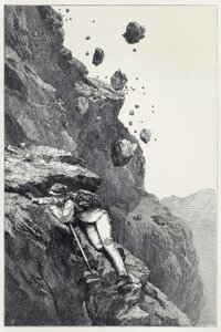 Une canonnade sur le Cervin, de Scrambles amongst the Alps in the years 1860-69, pub. 1871 - James Mahoney