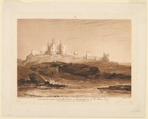 Château de Dunstanburgh, de "Liber Studiorum," partie III
