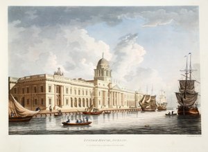 La douane, Dublin, 1792