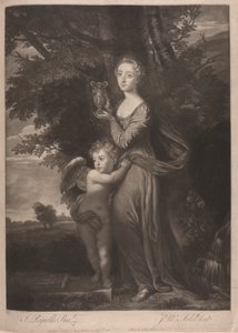 Miss Gravile (Frances Anne Greville et son frère comme "Hébé et Cupidon") - James McArdell