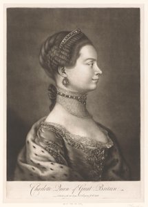 Portrait de Charlotte de Mecklembourg - James McArdell