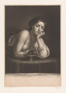 Sigismunda avec le cœur de Guiscardo - James McArdell