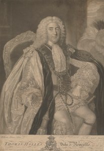 Thomas Pelham-Holles, 1er duc de Newcastle upon Tyne et 1er duc de Newcastle under Lyme - James McArdell