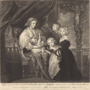 La famille Gerbier - James McArdell after Sir Peter Paul Rubens