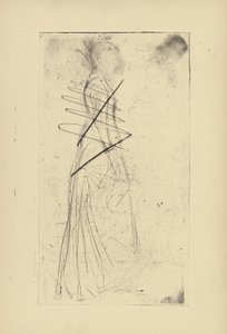 [76] Impressions de plaques annulées par Whistler - [Femme debout]