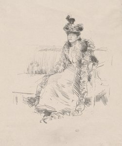 Une Dame Assise - James Abbott McNeill Whistler