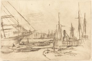 Croquis de Billingsgate - James Abbott McNeill Whistler