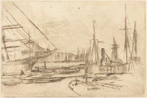Une esquisse de Billingsgate - James McNeill Whistler