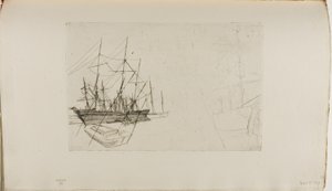 Esquisse de navires - James Abbott McNeill Whistler