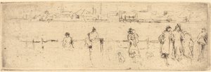 Croquis sur le quai - James Abbott McNeill Whistler