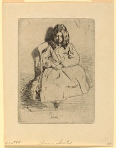 Annie, assise - James Abbott McNeill Whistler