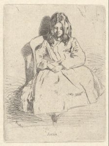 Annie, assise - James Abbott McNeill Whistler