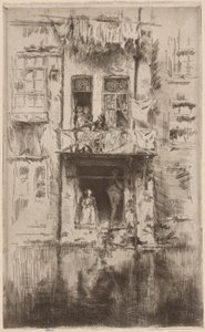 Balcon, Amsterdam - James Abbott McNeill Whistler