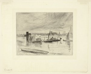 Aube à Battersea (Cadogan Pier) - James Abbott McNeill Whistler