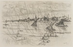 Battersea Reach - James Abbott McNeill Whistler