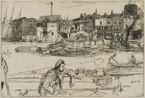 Quai du Lion Noir - James Abbott McNeill Whistler