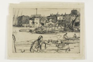 Quai du Lion Noir - James Abbott McNeill Whistler