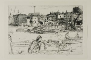 Quai du Lion Noir - James Abbott McNeill Whistler