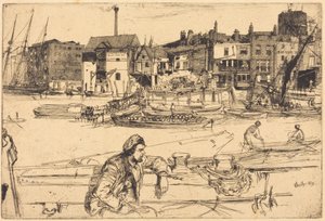 Quai du Lion Noir - James McNeill Whistler