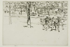 Boulevard Poissonnière, Paris - James McNeill Whistler