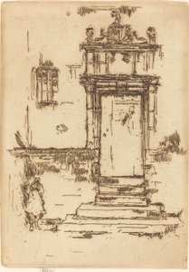 Porte de la chapelle, Montresor - James Abbott McNeill Whistler