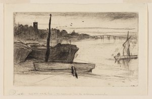 Pont et église de Chelsea - James Abbott McNeill Whistler