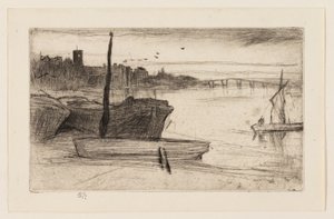 Pont et église de Chelsea - James Abbott McNeill Whistler