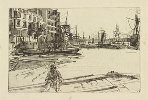 Eagle Wharf (Tyzac Whiteley and Co.) - James Abbott McNeill Whistler