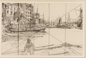 Eagle Wharf (Tyzac Whiteley and Co.) - James Abbott McNeill Whistler