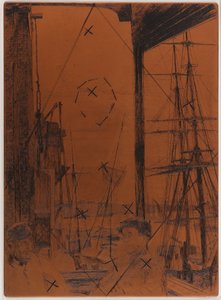 Plaque de Gravure : Rotherhithe - James Abbott McNeill Whistler