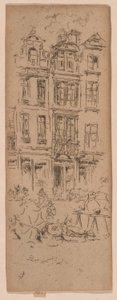 Marché aux fleurs, Bruxelles - James Abbott McNeill Whistler